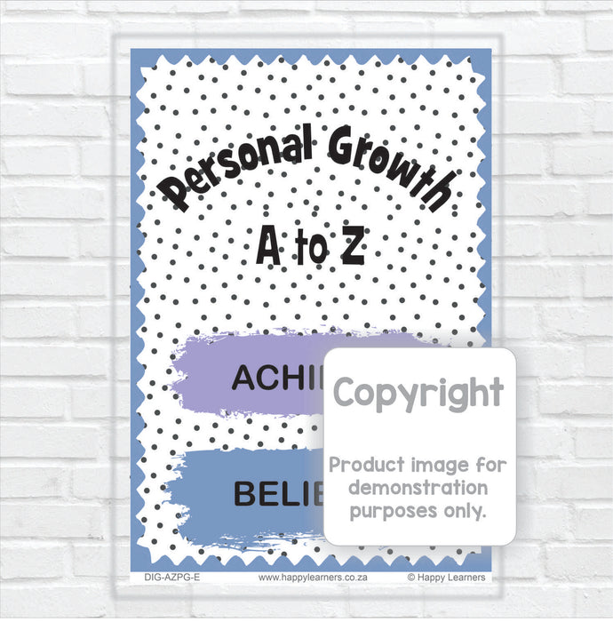 A - Z Personal Growth posters
