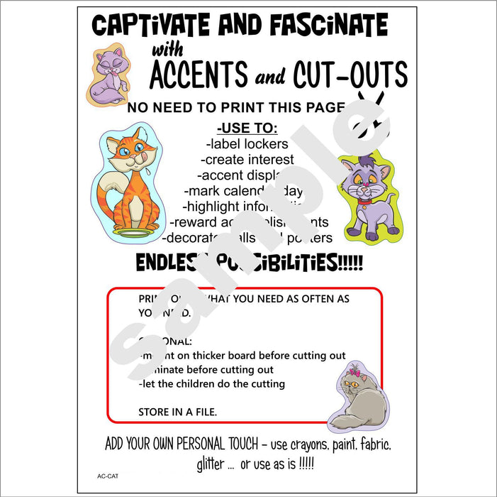 Accents and Cutouts: Cats