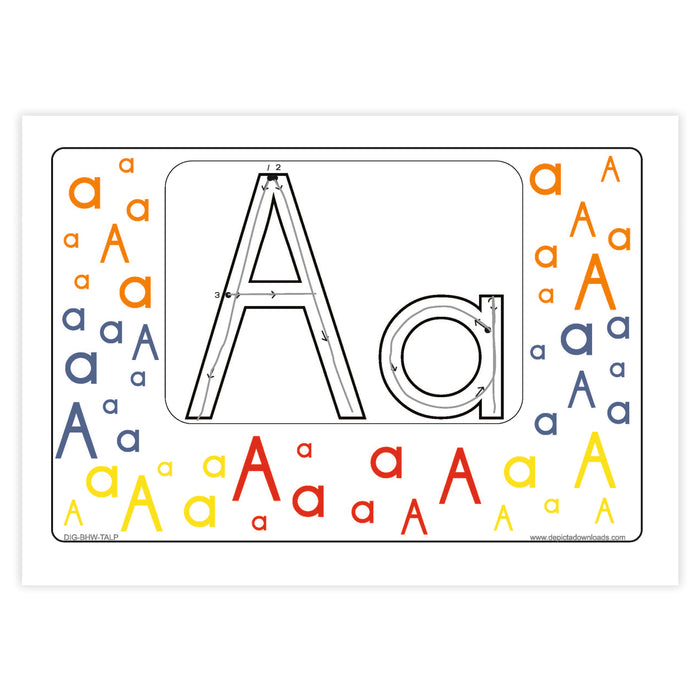 Tracing and Writing Alphabet Letters - ALL LANGUAGES