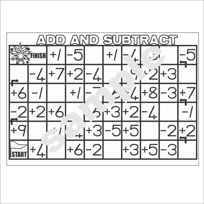 GAME - MATHS - ADD AND SUBTRACT