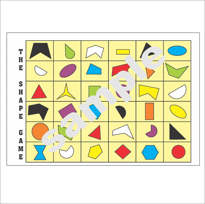 GAME - MATHS - THE SHAPE GAME