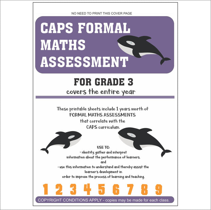 BOOK: CAPS formal Maths Assessment for Grade 3