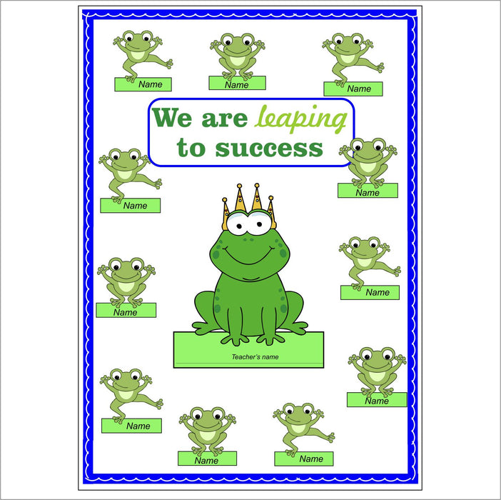 BUILD A CHART / BULLETIN BOARDS: MEET OUR CLASS - Leaping to Success