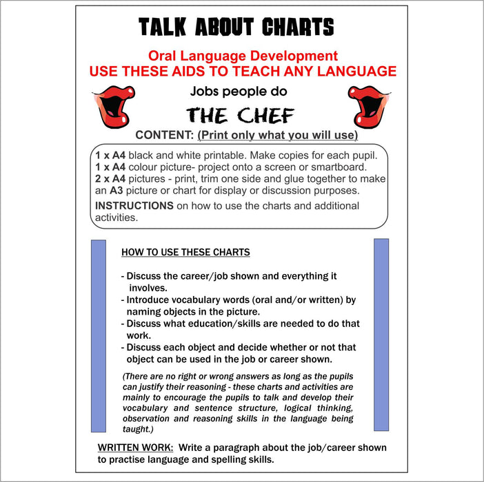 Oral Language Development - Careers - The Chef