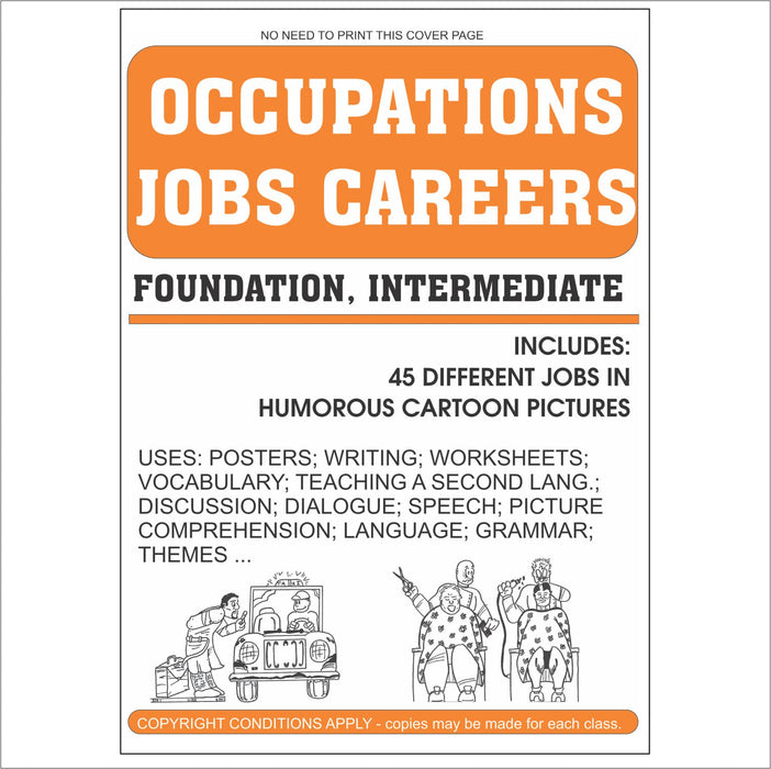 BOOK: Occupations / Jobs / Careers (use in any language)