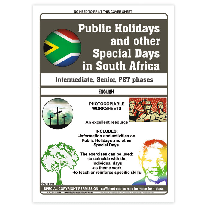 BOOK: Public Holidays in South Africa