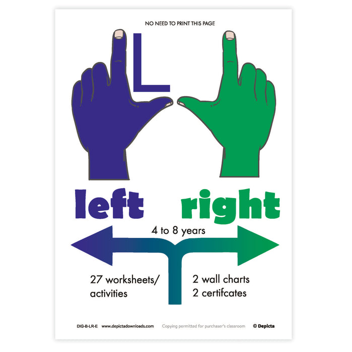 BOOK: Left and Right worksheets